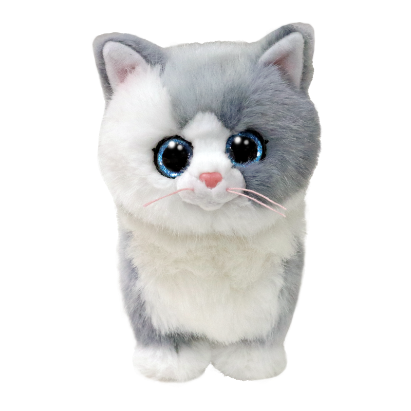 TY Beanie Babies Gri Kedi Furley 20 cm.