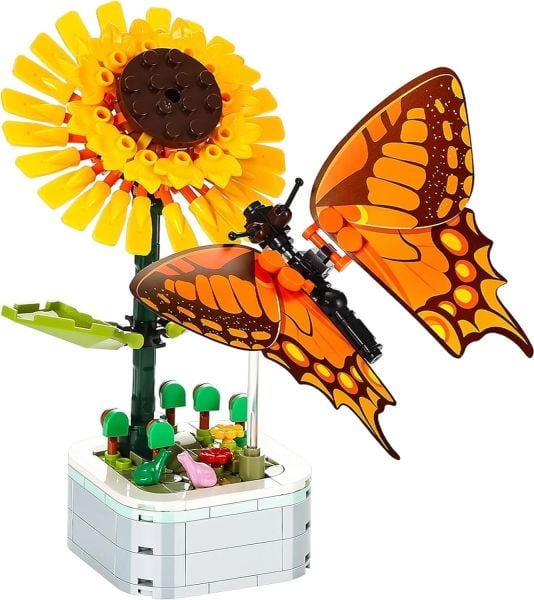 Çiçekler ve Böcekler Yapı Blokları (8 Asorti)