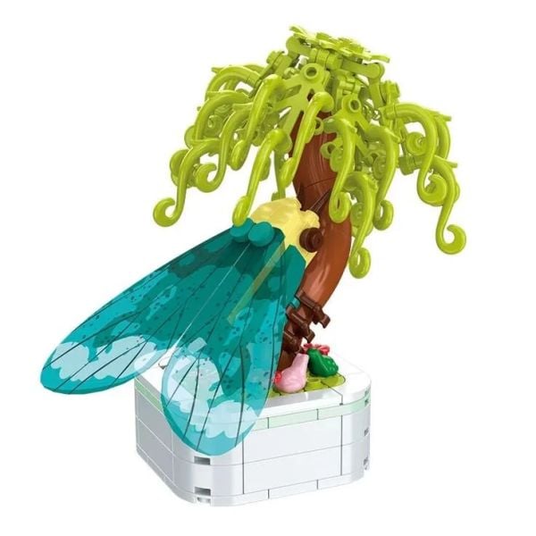 Çiçekler ve Böcekler Yapı Blokları (8 Asorti)