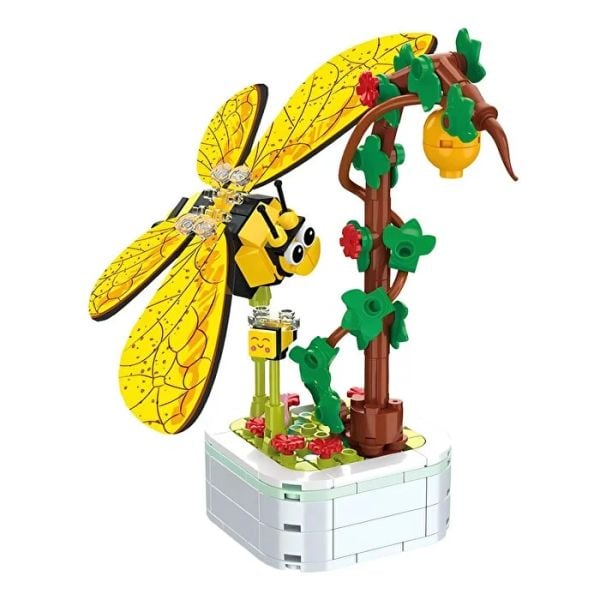 Çiçekler ve Böcekler Yapı Blokları (8 Asorti)