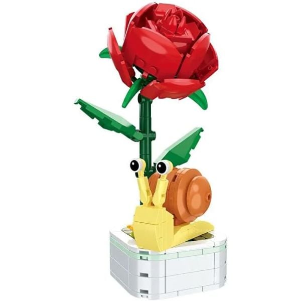 Çiçekler ve Böcekler Yapı Blokları (8 Asorti)