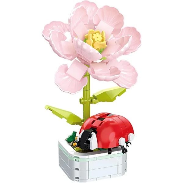 Çiçekler ve Böcekler Yapı Blokları (8 Asorti)