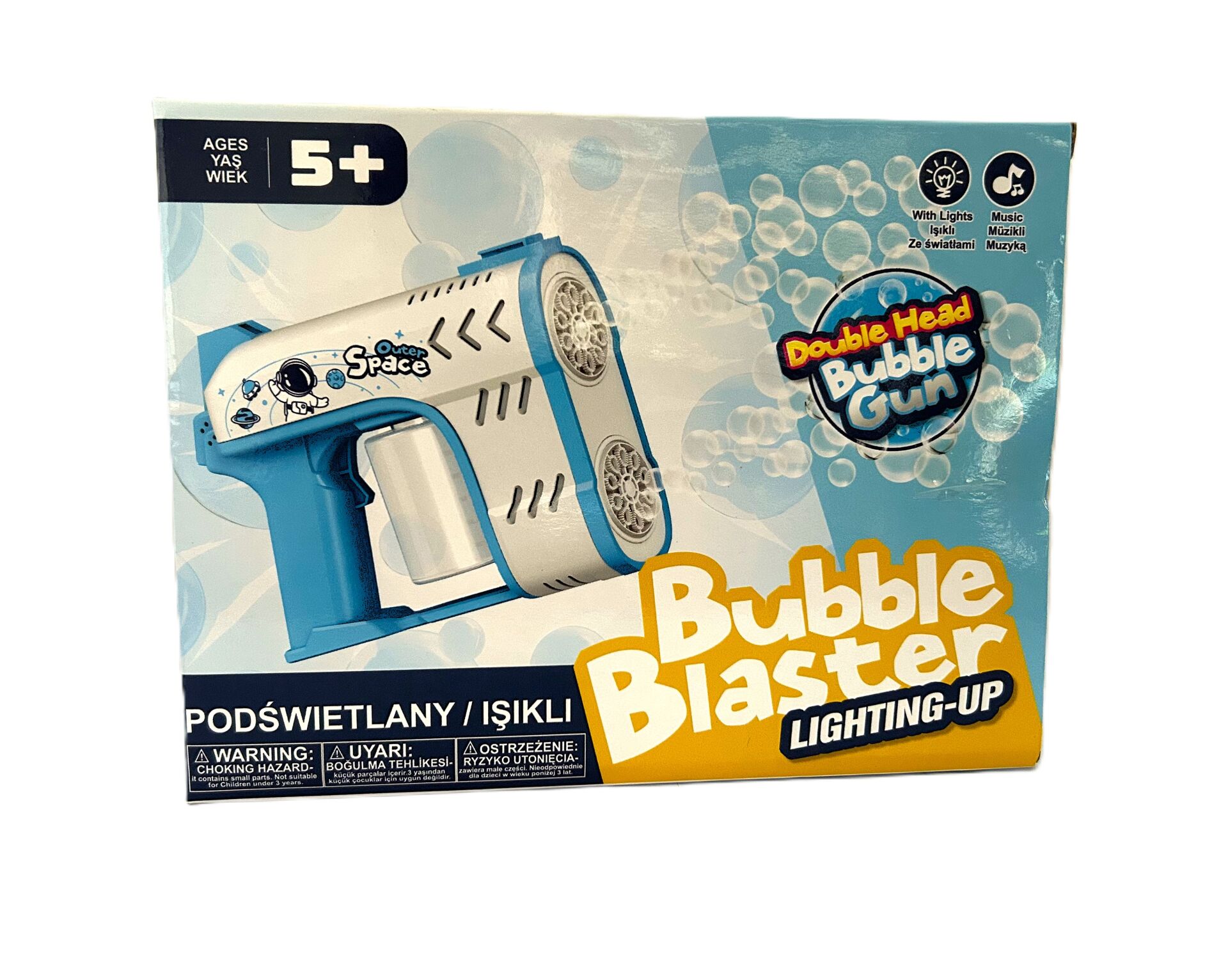 Bubble Blaster Çift Çıkışlı Köpük Tabancası (4 Asorti)