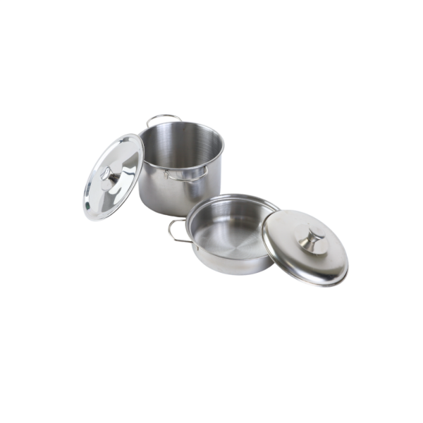 8 Parça Metal Yemek Tencere Tava Seti