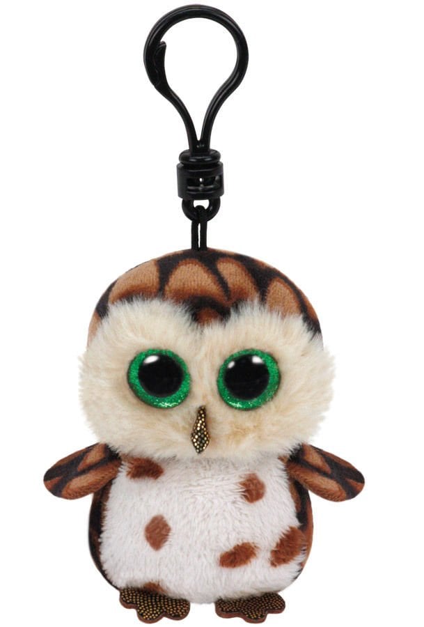 TY Beanie Boos Kahverengi Baykuş Sammy Peluş Anahtarlık 12 cm.