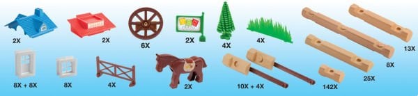 252 Parça Tak Oyna Çiftlik Oyun Seti