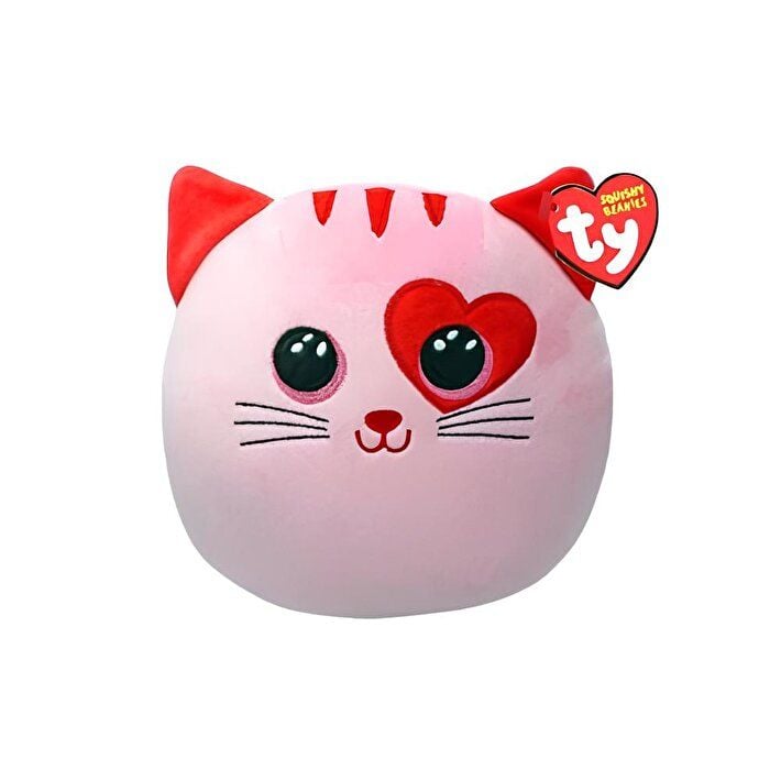 TY Squishy Beanies Flirt Pembe Kedi Squishy 25 cm.