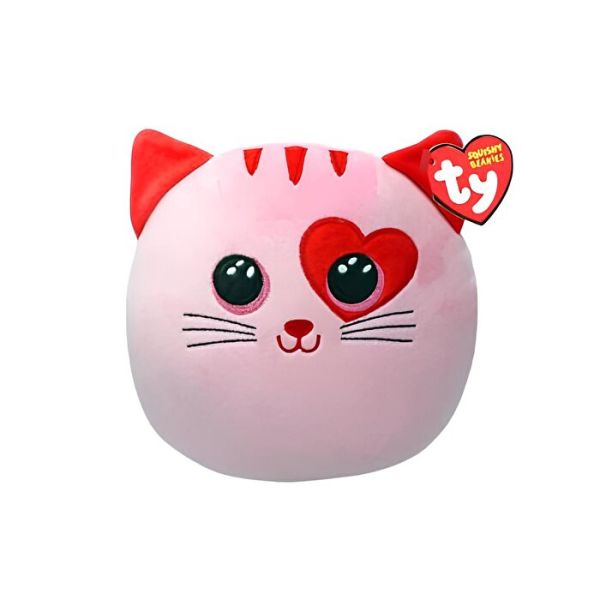 TY Squishy Beanies Flirt Pembe Kedi Squishy 25 cm.
