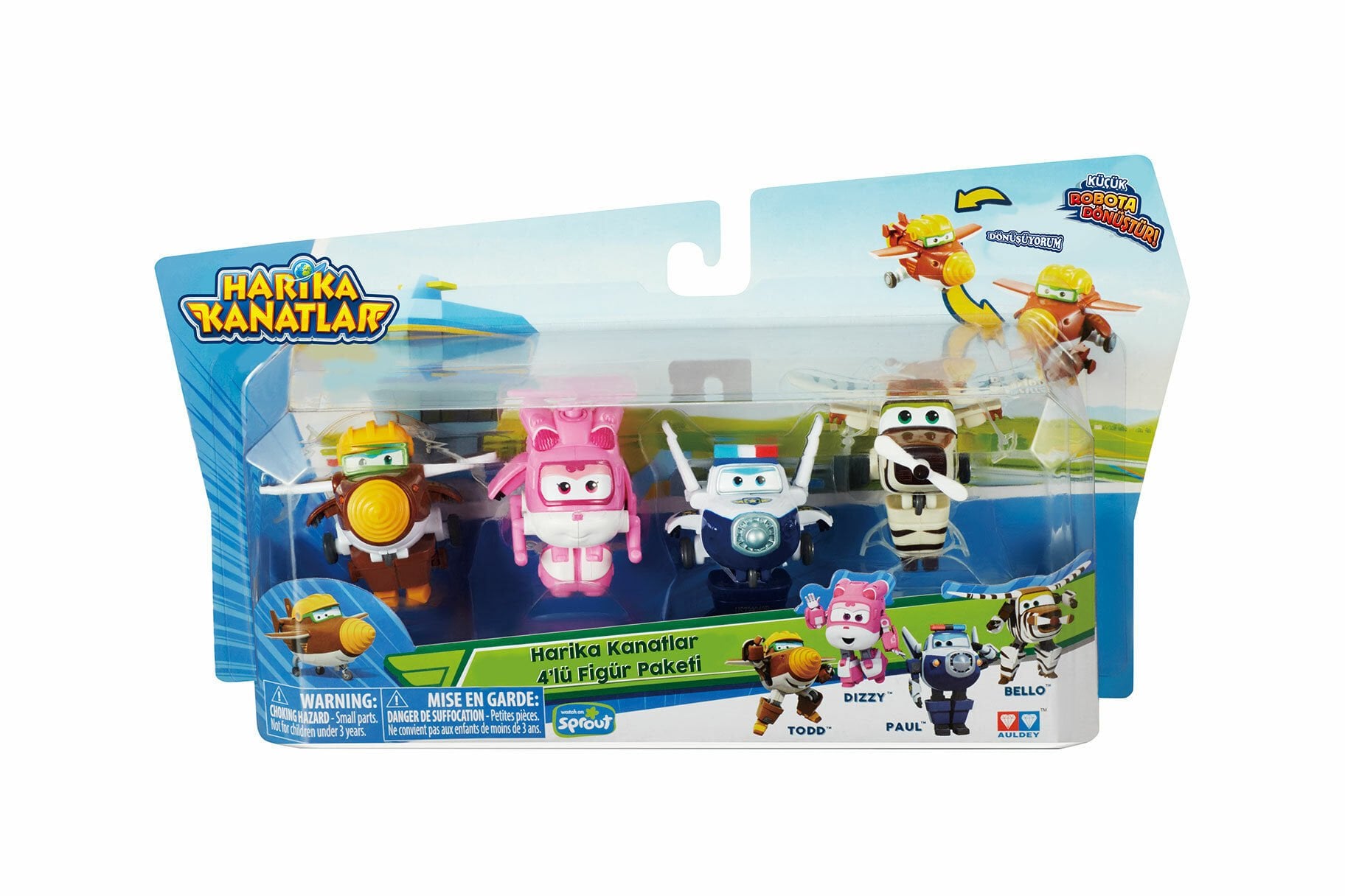 Dörtlü Mini Figür Seti ( Todd, Dizzy, Paul, Bello)