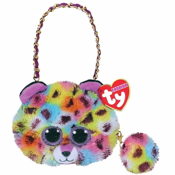 TY Fashion Beanie Boos Rengarenk Benekli Leopar Giselle Mini Çanta