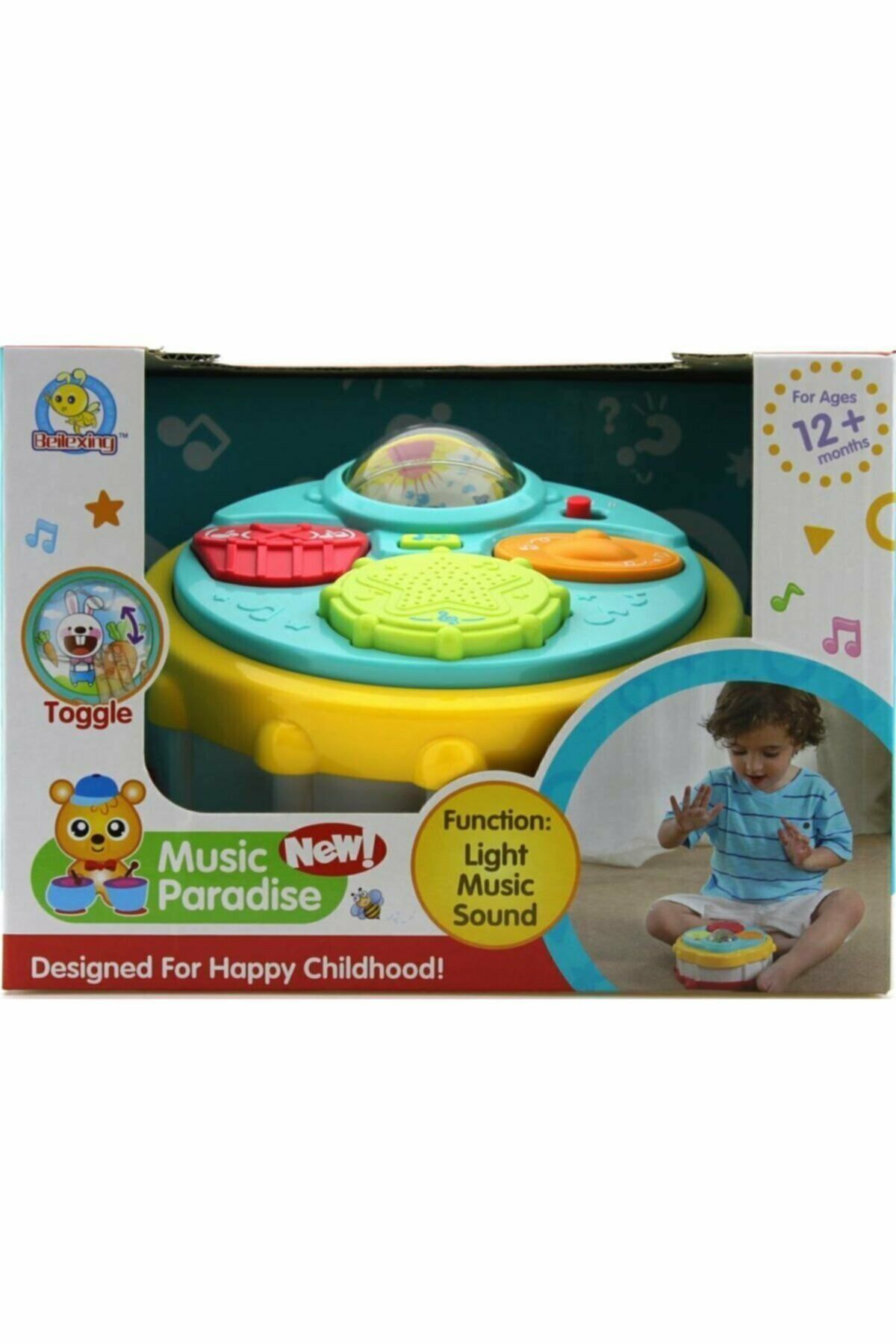 Işıklı ve Müzikli Pilli Davul