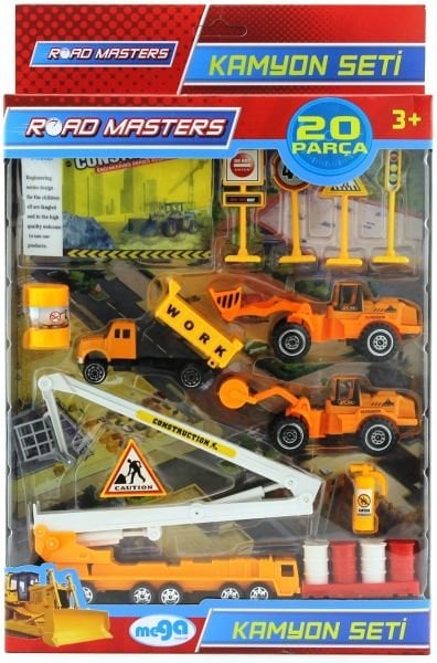 Metal Kamyon Seti 20 Parça