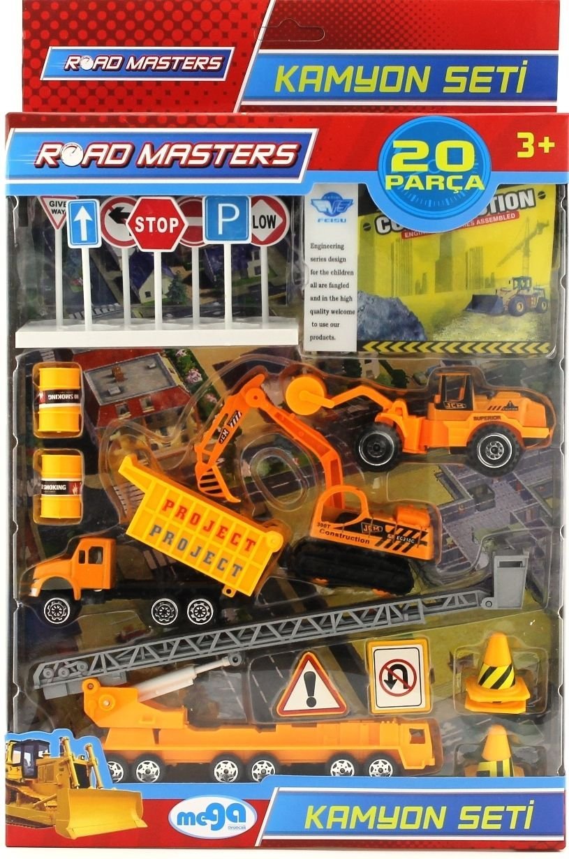 Metal Kamyon Seti 20 Parça