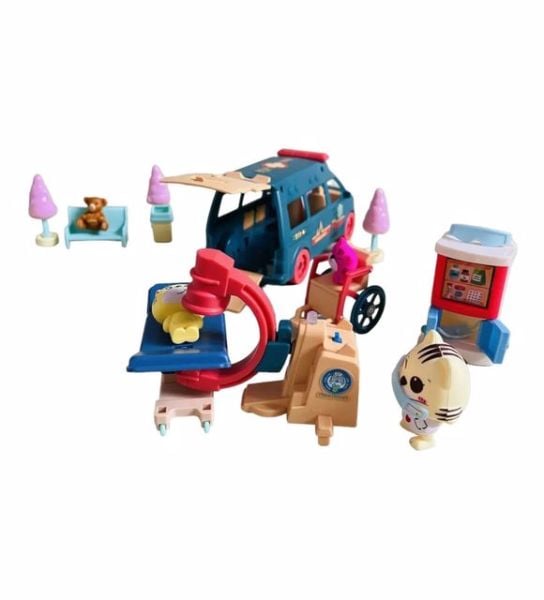 Meow Meow Sesli  ve Işıklı Ambulans Oyun Seti (3 Asorti)