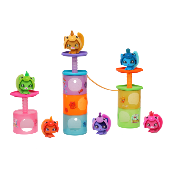 Gökkuşağı Serisi Sürpriz Aksesuarlı Yavru Kedi (6 Asorti)