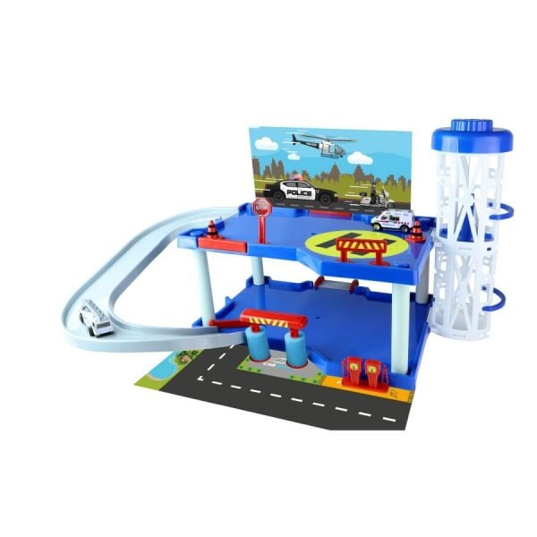 İki Katlı Kule Asansörlü Polis Garajı