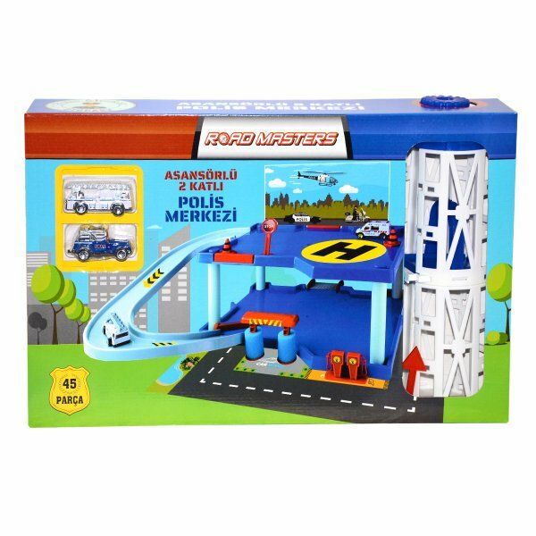 İki Katlı Kule Asansörlü Polis Garajı