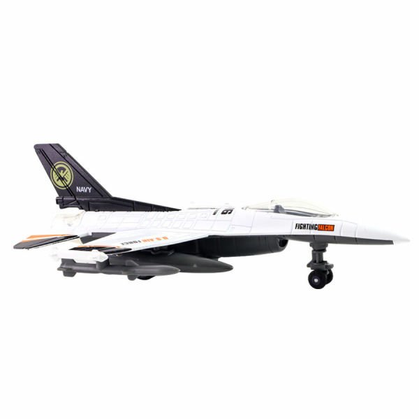 Die-Cast Çek Bırak F-16 Savaş Uçağı