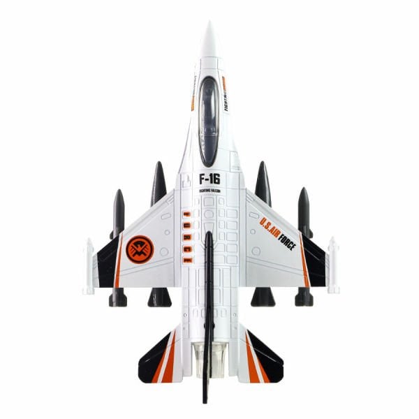 Die-Cast Çek Bırak F-16 Savaş Uçağı