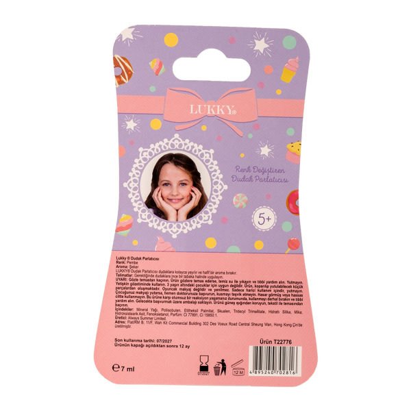 Lukky Şeker Aromalı Pembe Dudak Parlatıcısı
