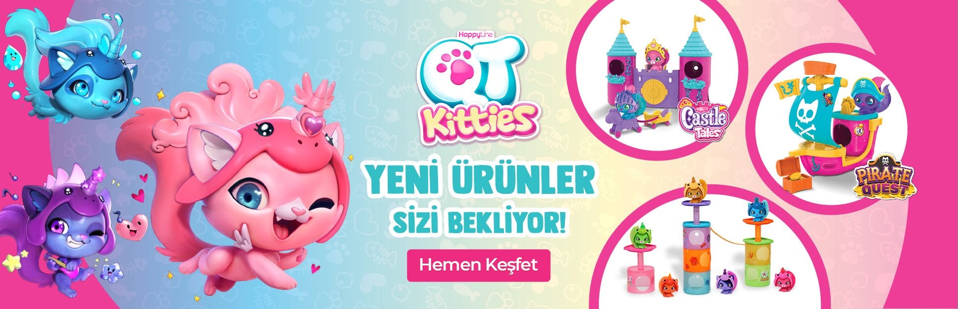 qt kitties puppies toptan figür oyuncak