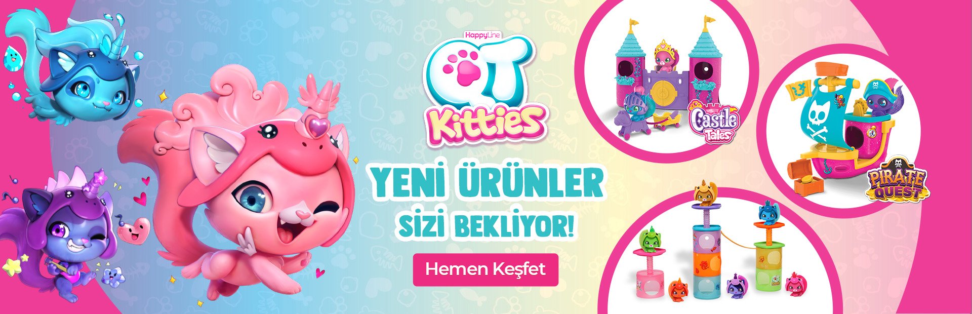qt kitties puppies toptan figür oyuncak