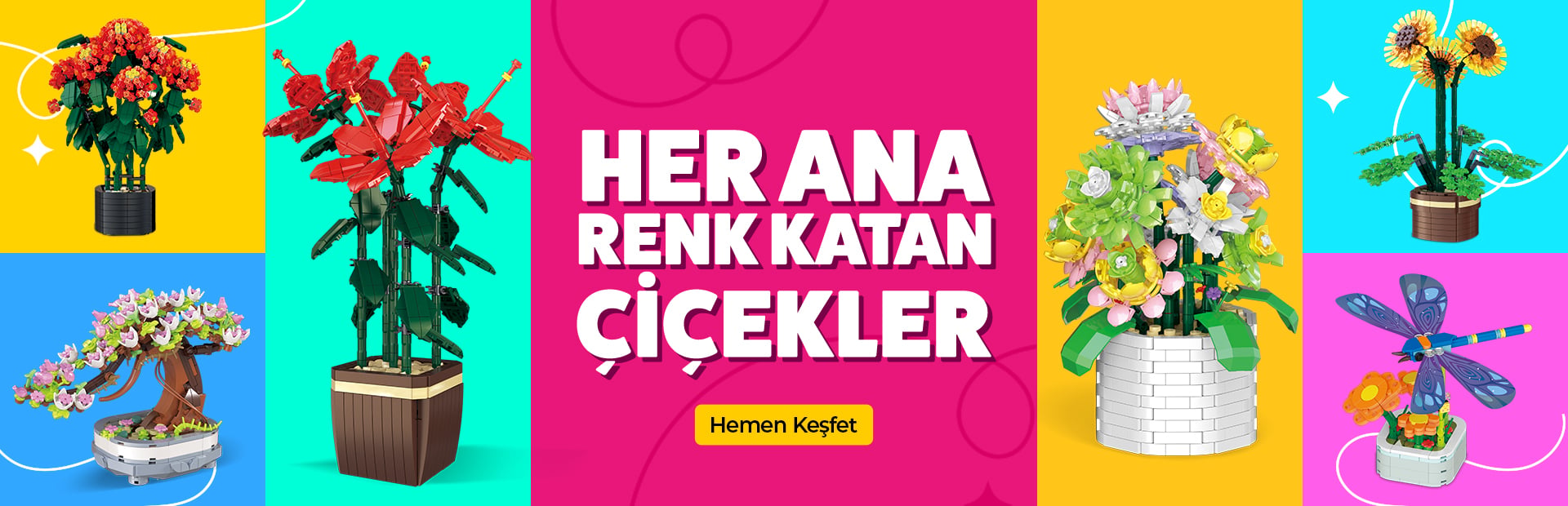 mega blok çiçekler